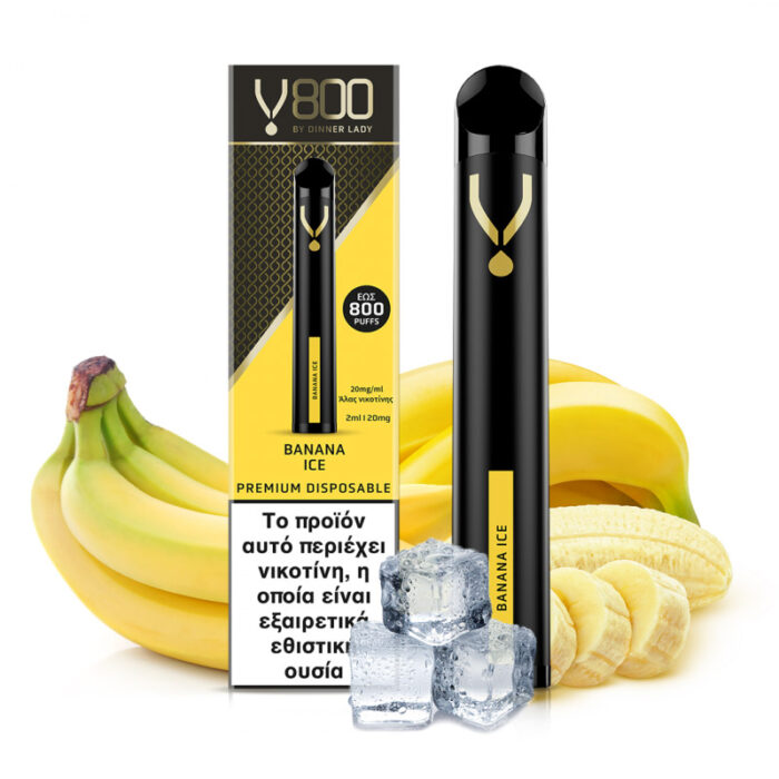 Dinner Lady V800 - Banana Ice 800 puffs