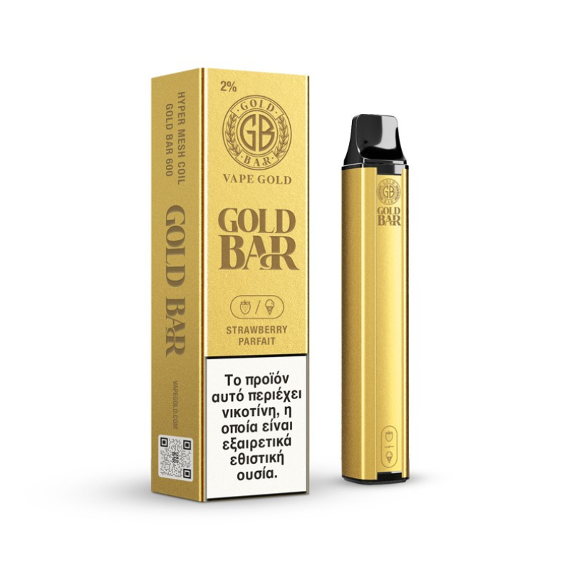 Gold Bar - Strawberry Parfait 600 Puffs