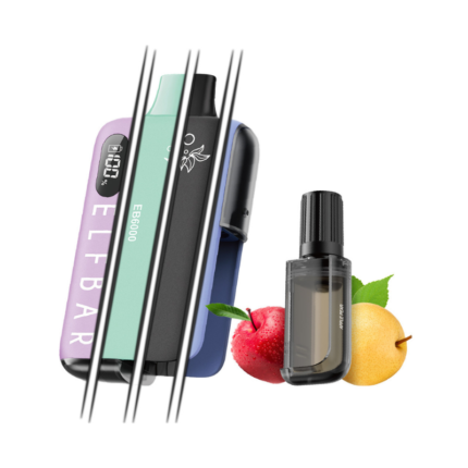 Elf Bar 6000 20mg 10ml Apple Pear Kit