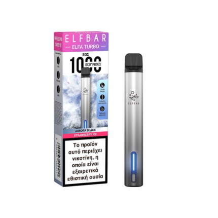 Elfbar Elfa Turbo Kit Aurora Black Strawberry Ice 2ml