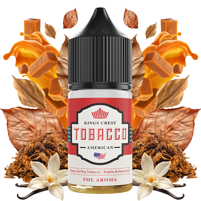 Kings Crest Tobacco Flavorshot American 30ml Kings Crest Tobacco Flavorshot American 30ml